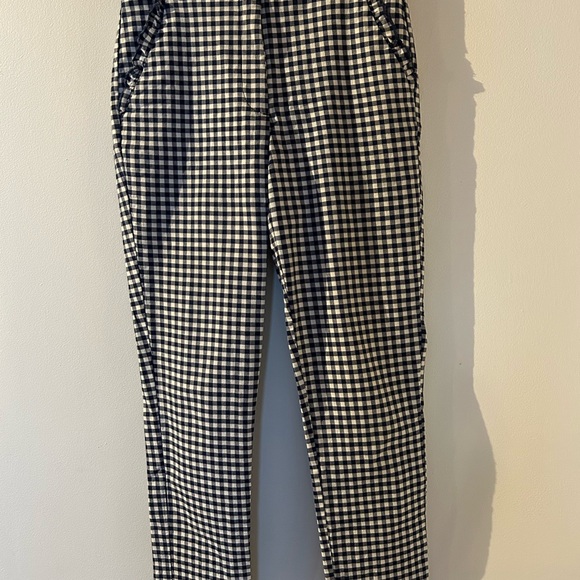 Zara cotton pants. Small. White and blue. - Picture 1 of 3